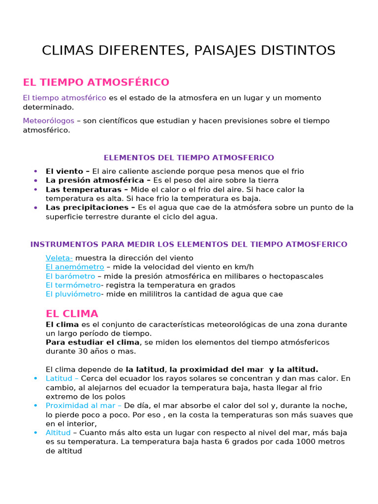 Climas y paisajes del mundo | PDF | Clima | Clima templado