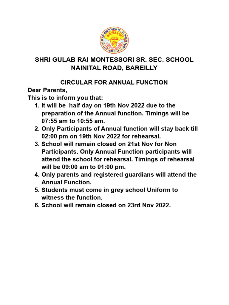 Annual Function | PDF