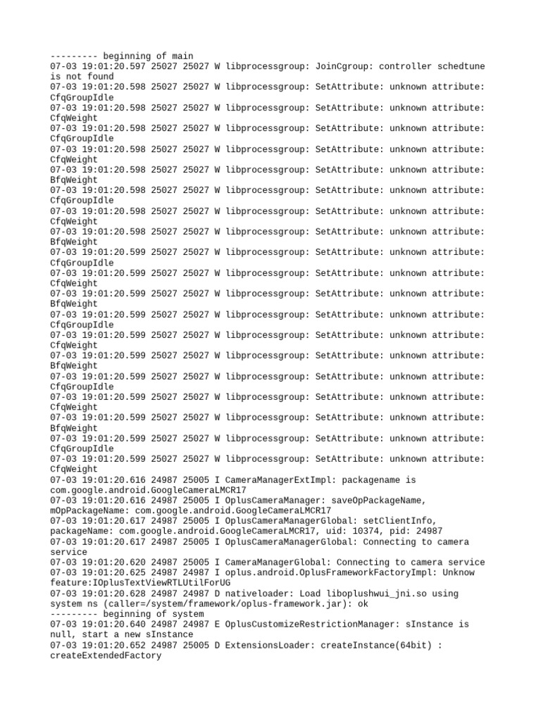 Android Log Warnings and Errors | PDF | System Software | Computer ...
