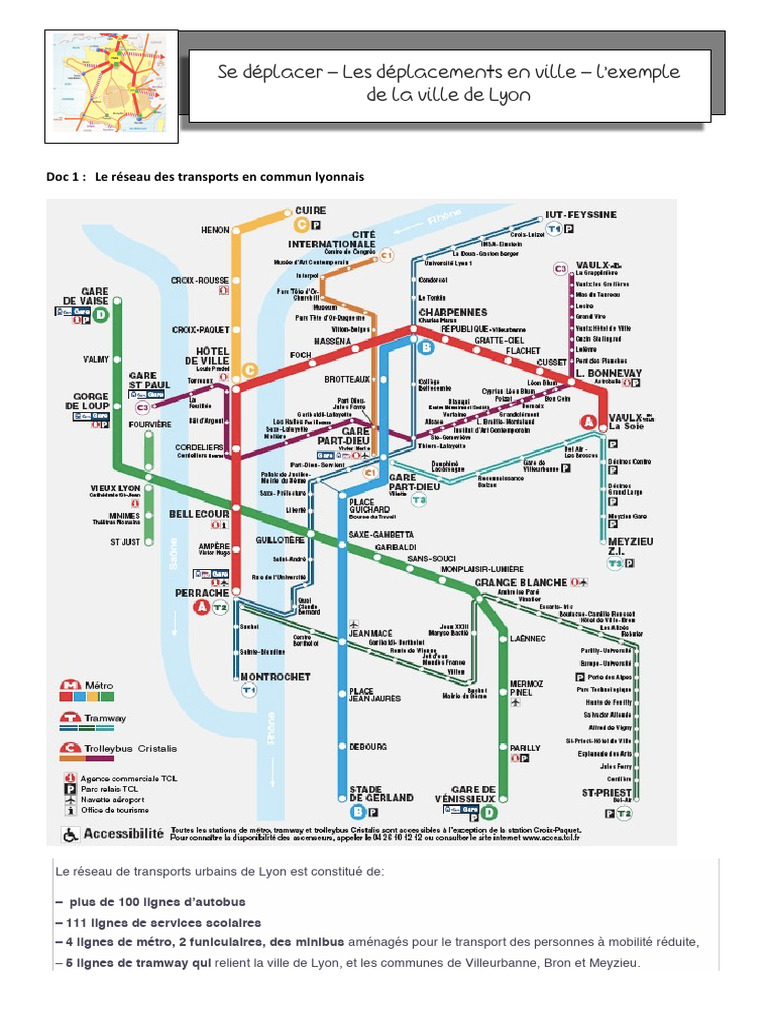 Transports en commun à Lyon : Guide complet | PDF | Transport public | Lyon