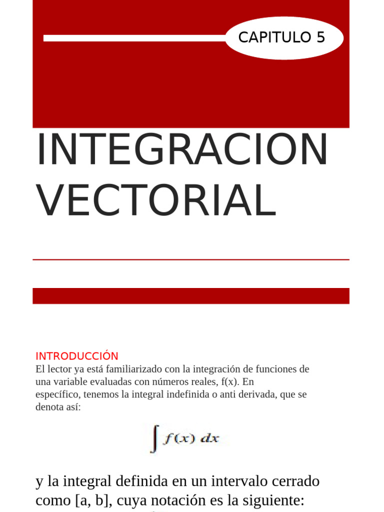 Integración Vectorial: Conceptos Clave | PDF | Integral | Vector Euclidiano