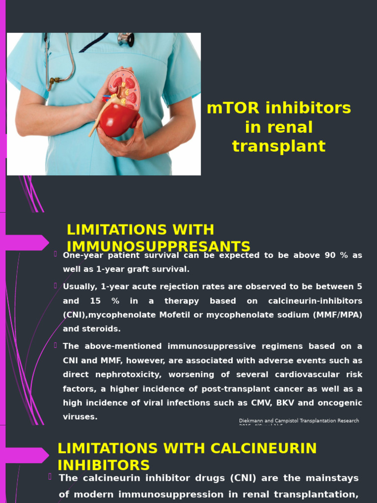 mTOR Inhibitors in Renal Transplant | PDF | Kidney Transplantation ...