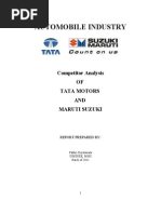 Download Competitor Analysis of Tata Motors by Joshi Srinidhi SN88480287 doc pdf
