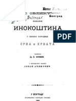 Valtazar Bogišić - Inokoština u seoskoj porodici Srba i Hrvata