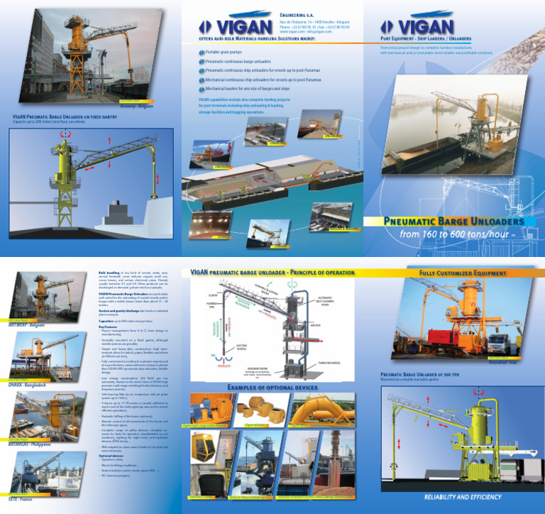 Pneumatic Barge Unloaders Overview | PDF | Ships | Port