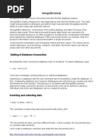 MongoDB Tutorial
