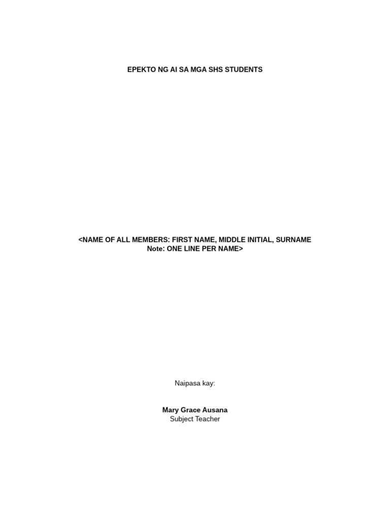 Pilipino Research | PDF