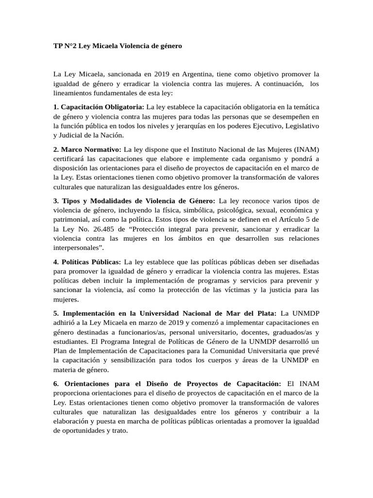 TP Derecho Adm | PDF | La violencia contra las mujeres | Igualdad de género