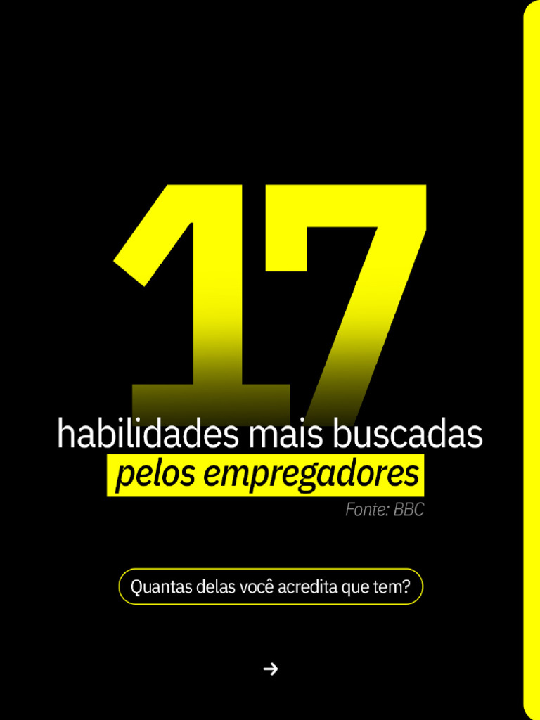 As 17 Habilidades Mais Buscadas Pelos Empregadores | PDF