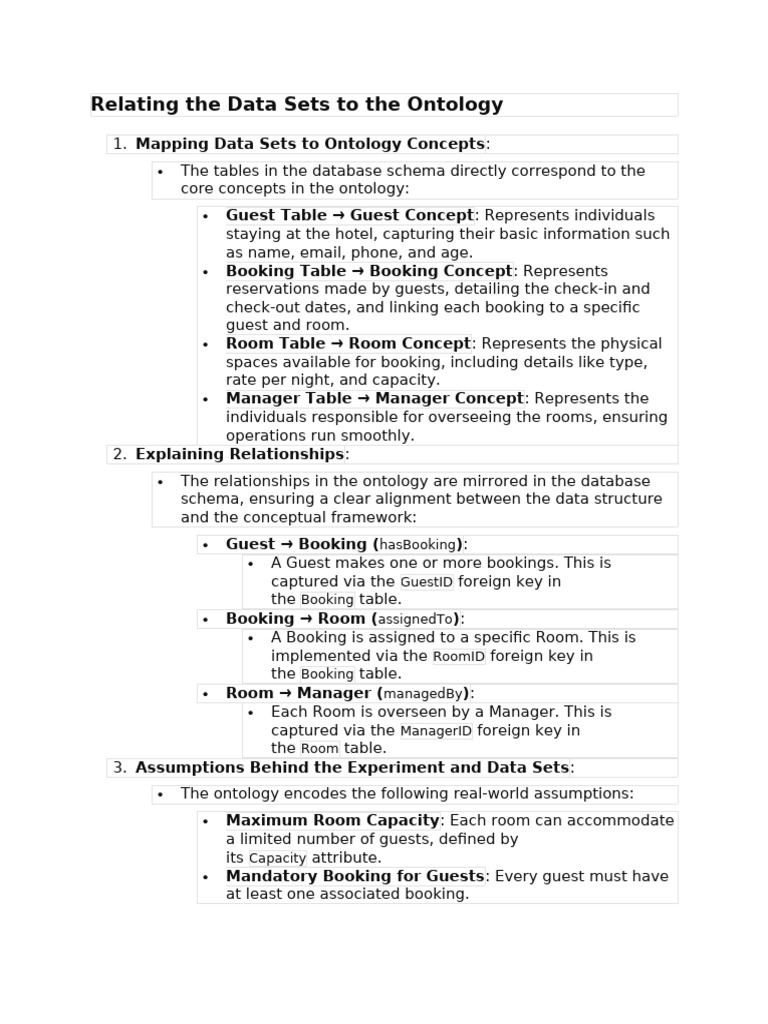 Relating The Data Sets To The Ontology | PDF | Concept | Databases