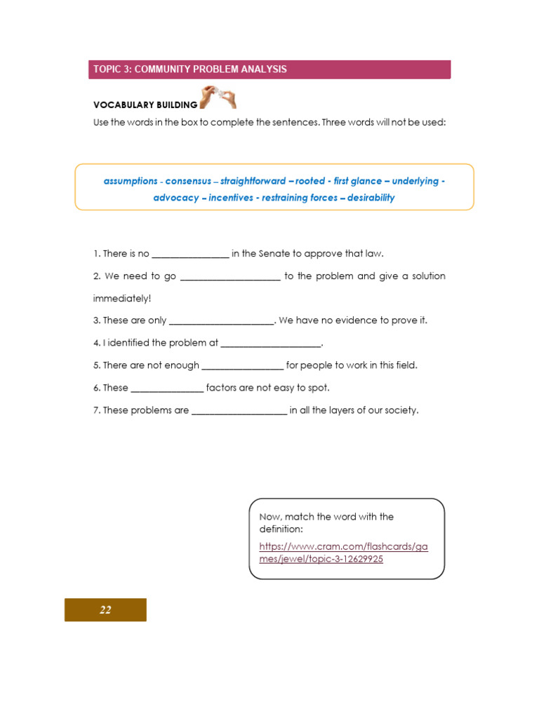 Community Problem Analysis Guide | PDF | Obesity | Poverty