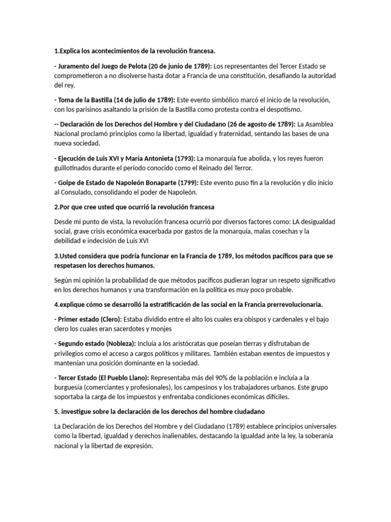 Historia | PDF | revolución Francesa | Feudalismo