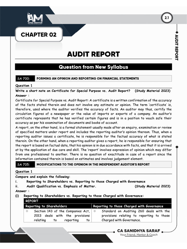 Audit Report QB | PDF