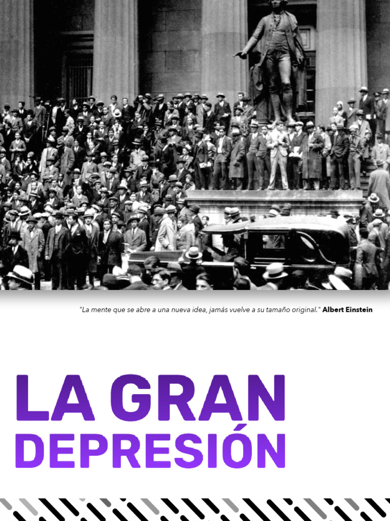 Causas y Consecuencias de la Gran Depresión | PDF | Gran depresion ...