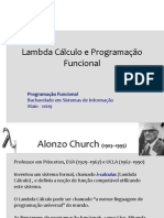 Lambda Calculo e Programacao Funcional