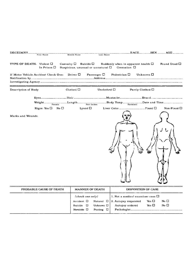 CASE 247 A.Anderson Autopsy Report | PDF