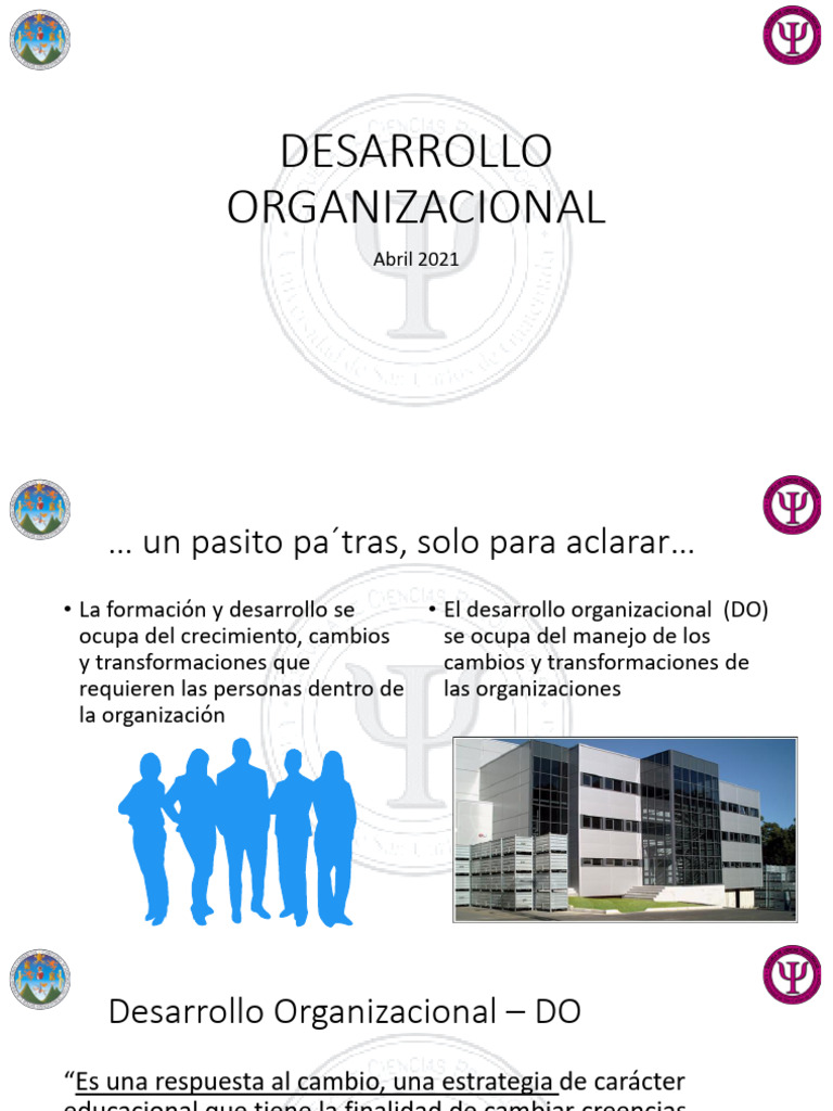 Desarrollo Organizacional y Cambio Efectivo | PDF | Sistema | Entorno ...