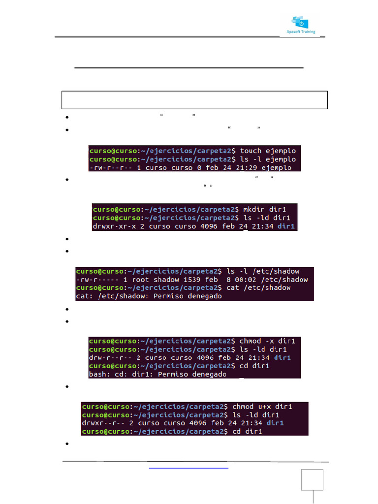 Prácticas de Permisos en Linux | PDF