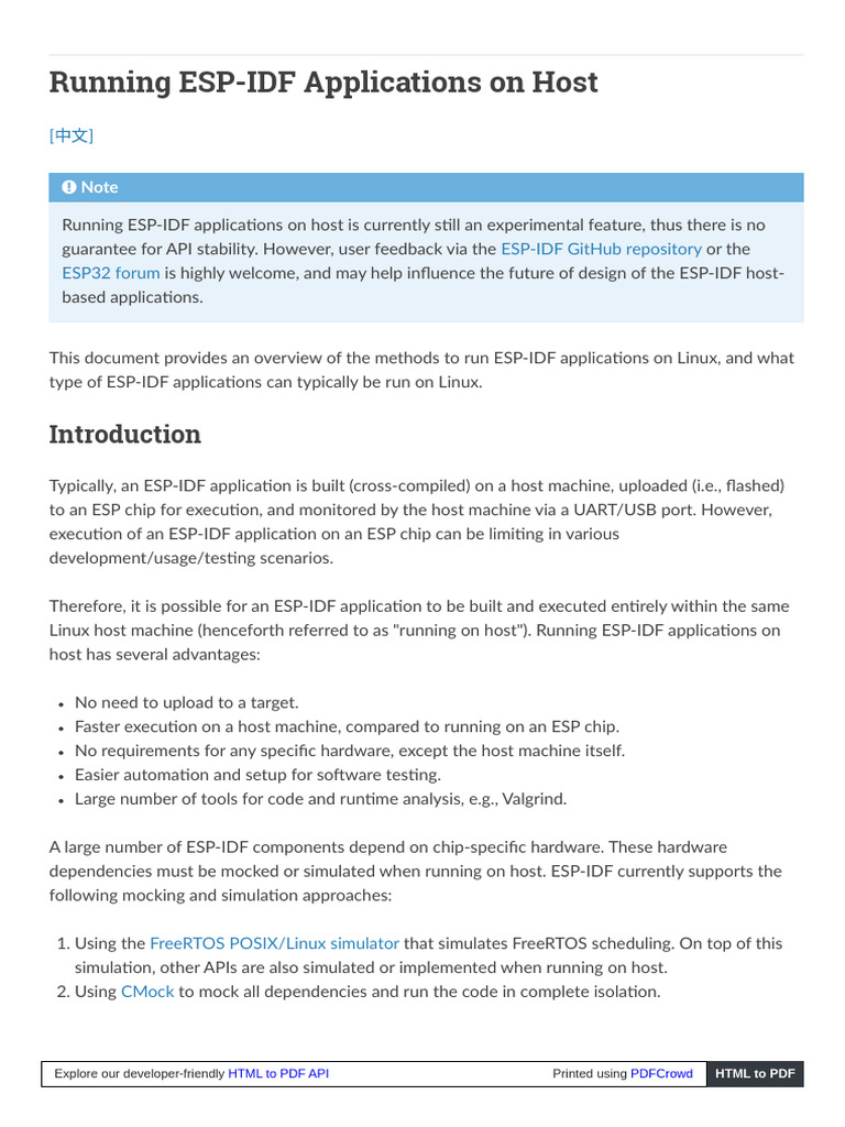 Running ESP-IDF on Linux Host | PDF | Linux | Scheduling (Computing)
