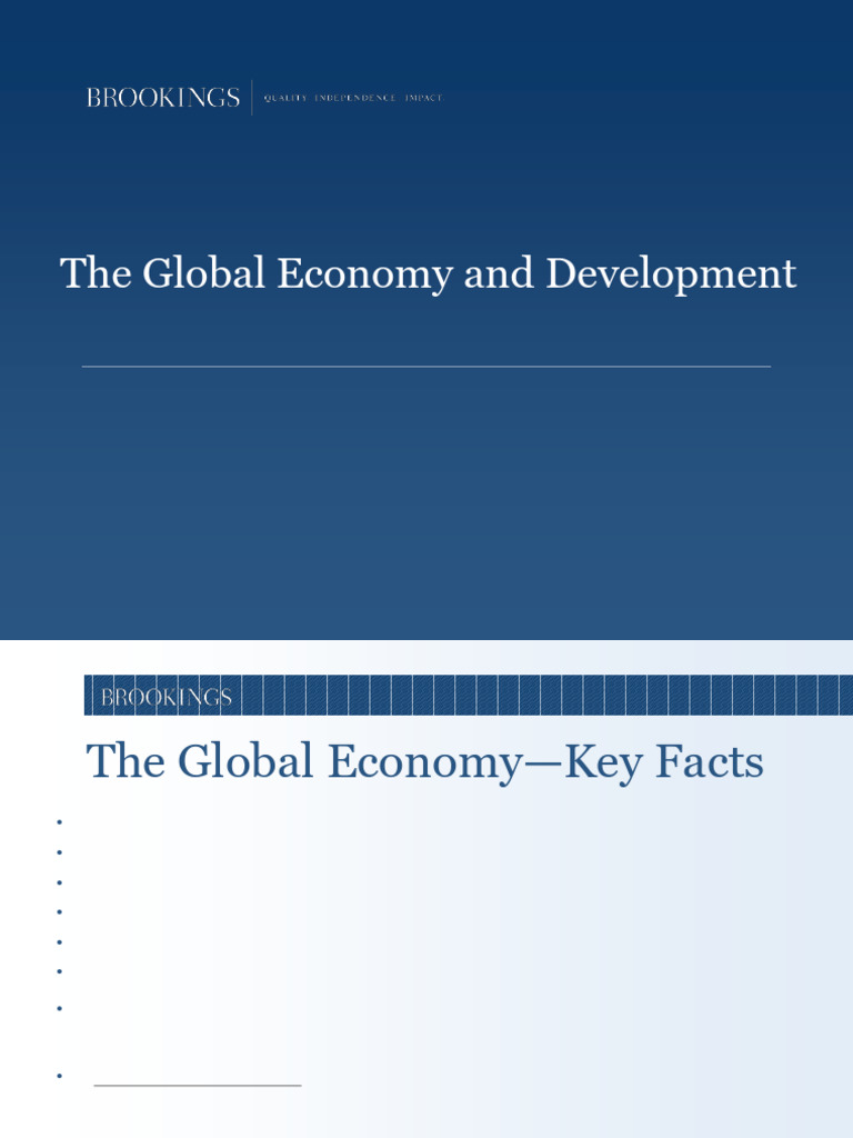 The Global Economy and Development - Homi Kharas | PDF | Climate Change ...