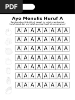 Booklet Menulis Alfabet Huruf G Bahasa Indonesia Ver 1 Pdf