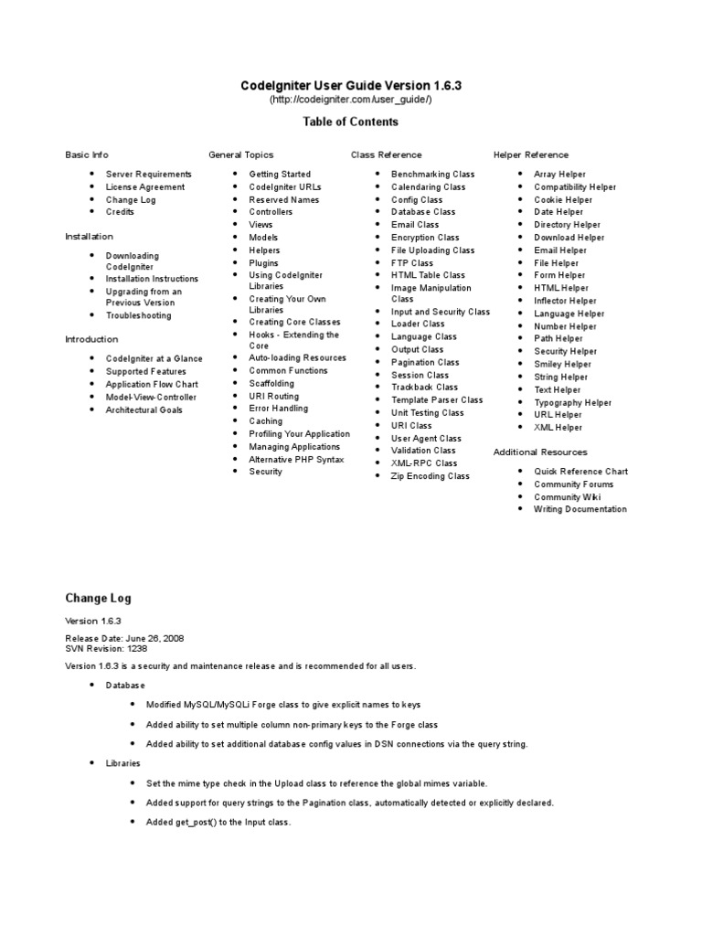 Code Igniter 163 | PDF | Class (Computer Programming) | Library (Computing)