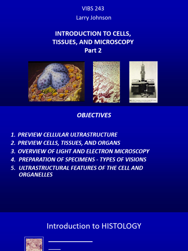 Cells and Tissues Overview | PDF | Cell (Biology) | Tissue (Biology)