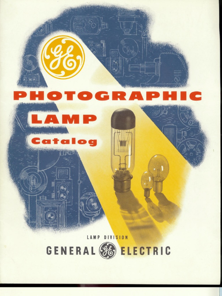 GE Photographic Lamp Catalog 1954