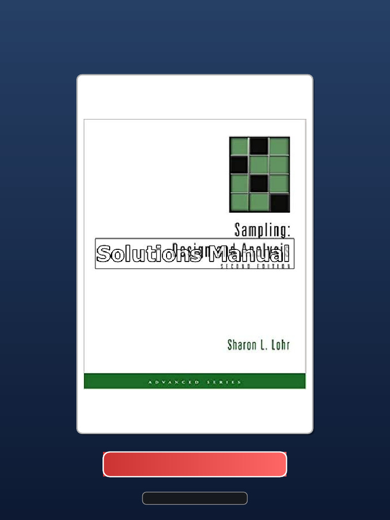 Complete Bundle Sampling Design and Analysis Advanced Series 2nd ...