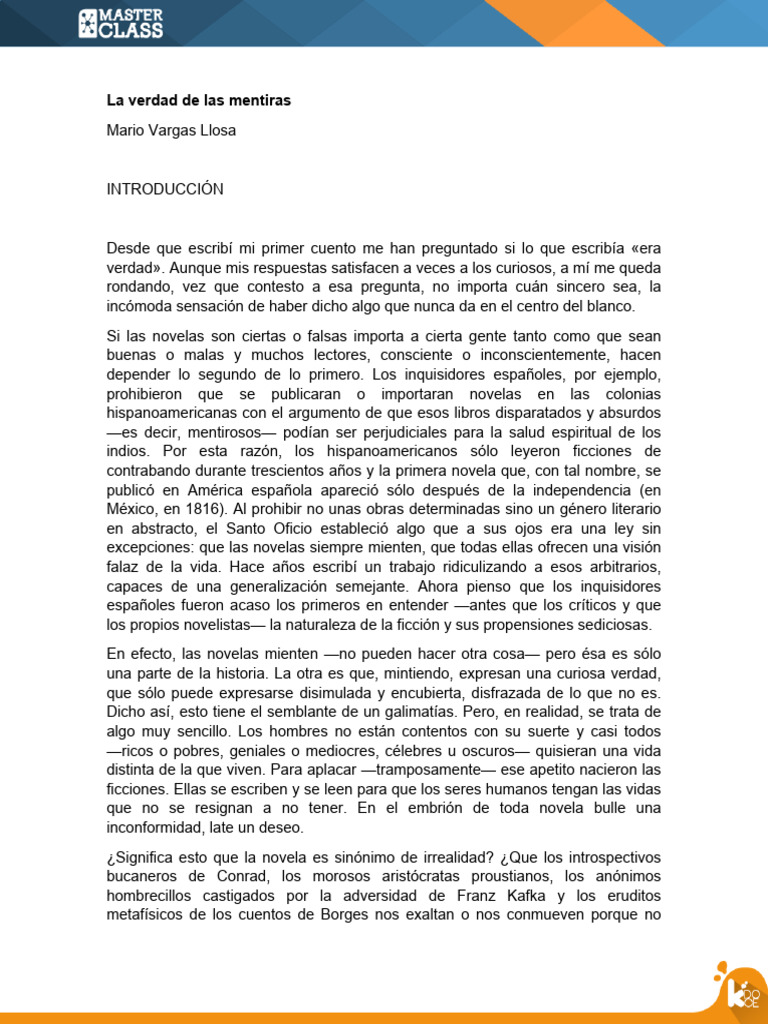 La Verdad De Las Mentiras Pdf Verdad Novelas
