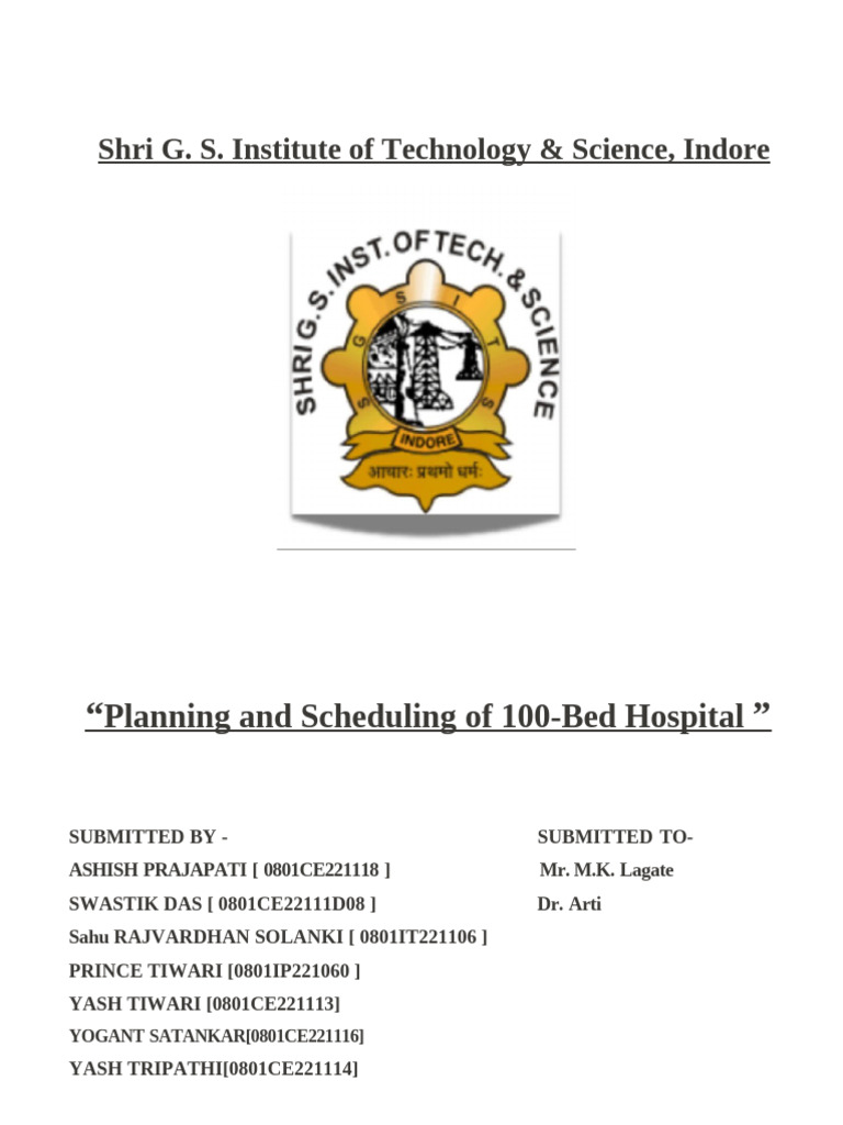 100-Bed Hospital Planning and Design | PDF | Medical Ultrasound | Medicine