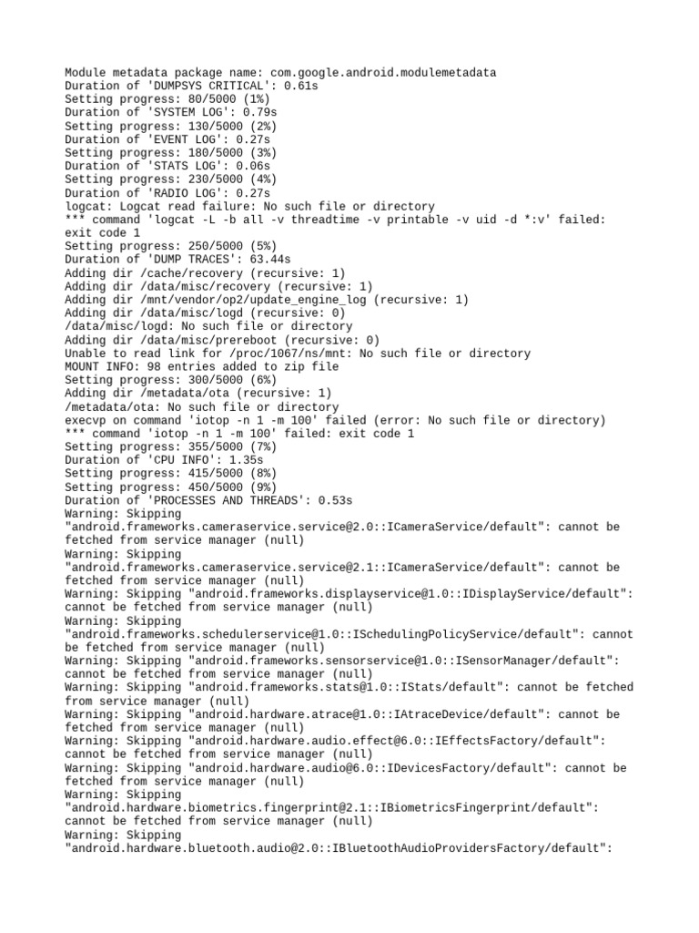 Android Module Metadata Log Analysis | PDF | Computer Science ...