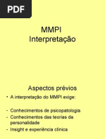 Instrumentos de Avaliação Psicológica II - acetatos - aula Intrpretação MMPI