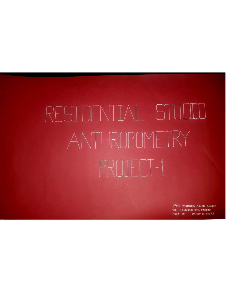 Anthropometry in Interior Design | PDF