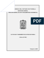 Ley de Agua y Saneamiento Del Estado de Puebla