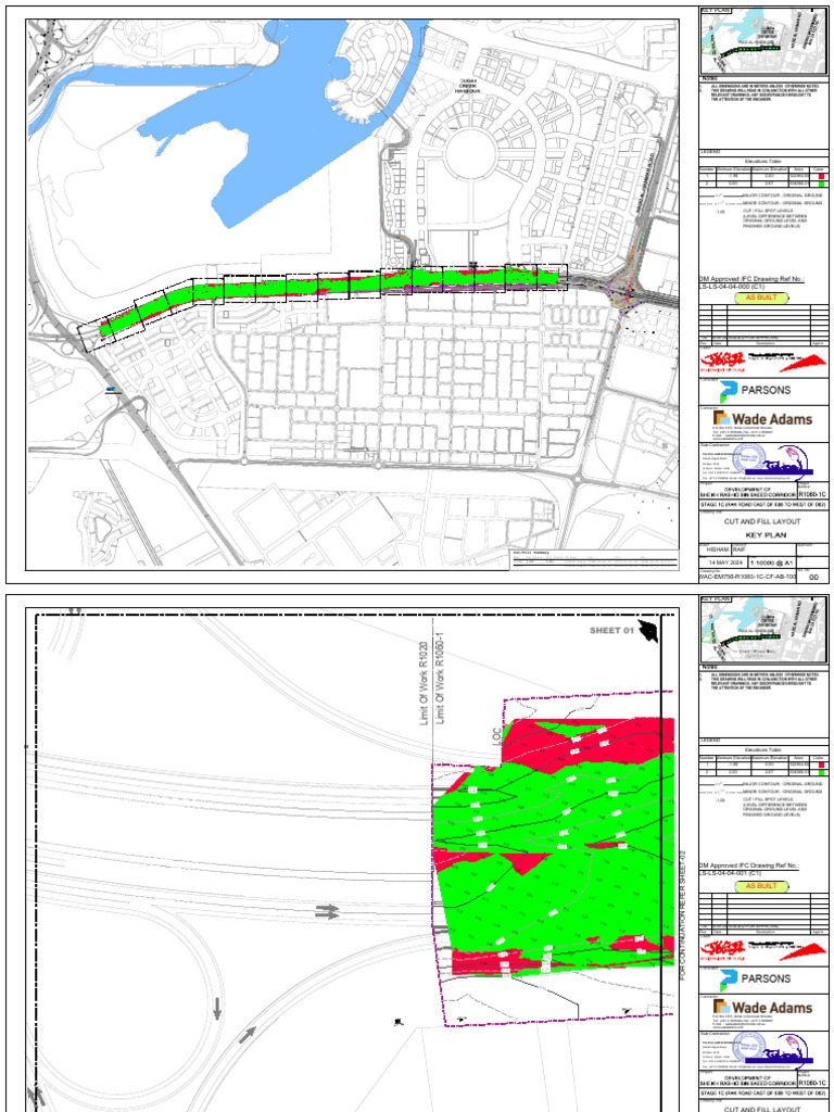 Cut and Fill Layout for R1060-1C Project | PDF