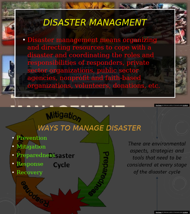 Disaster Managment: This Photo by Unknown Author Is Licensed Under CC ...