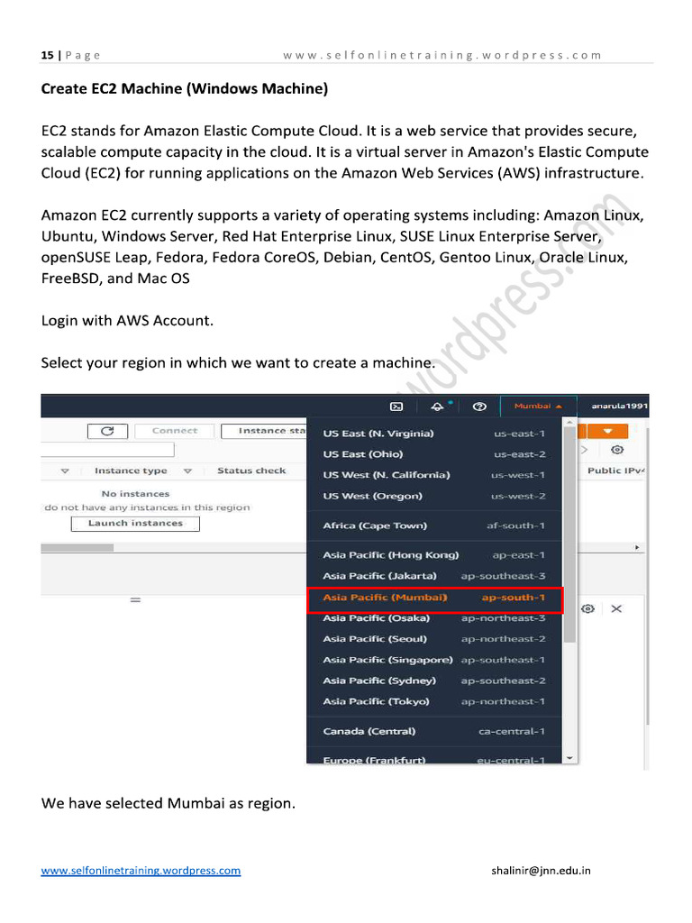 Create EC2 Instance | PDF