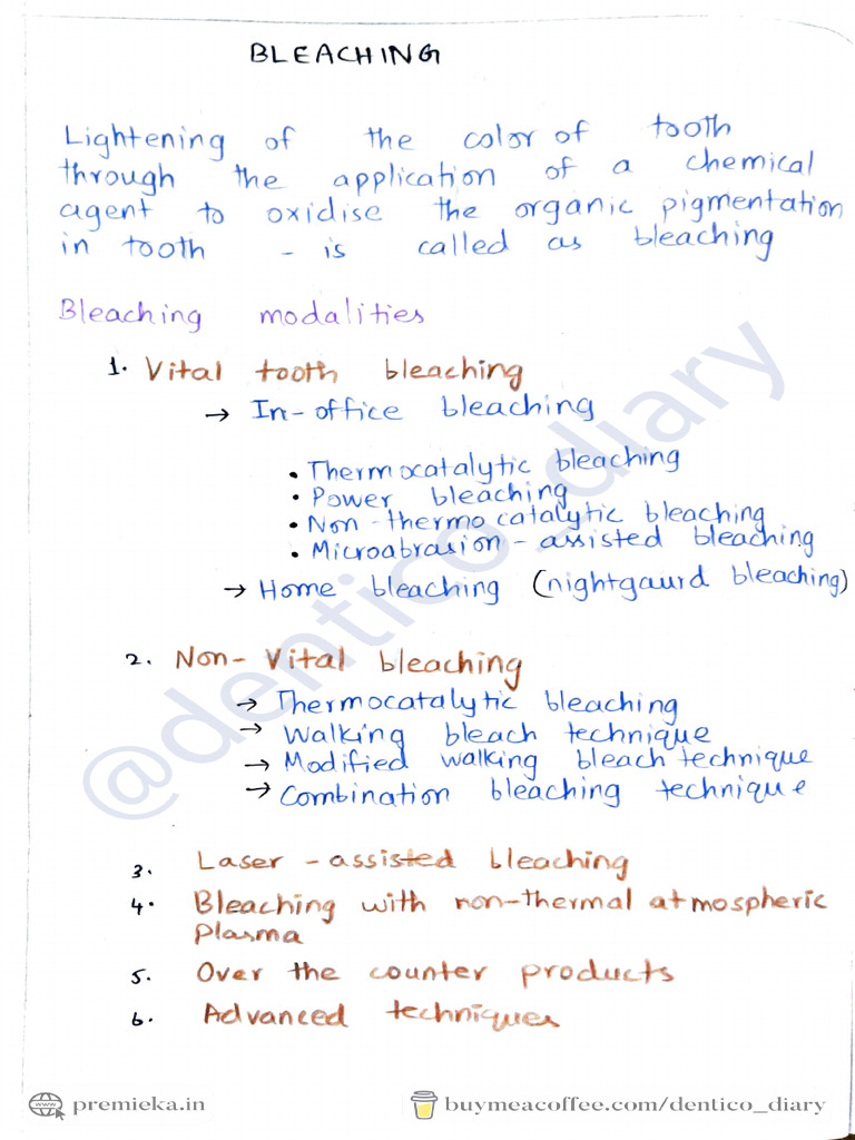 Comprehensive Guide to Tooth Bleaching Techniques | PDF | Products Of ...