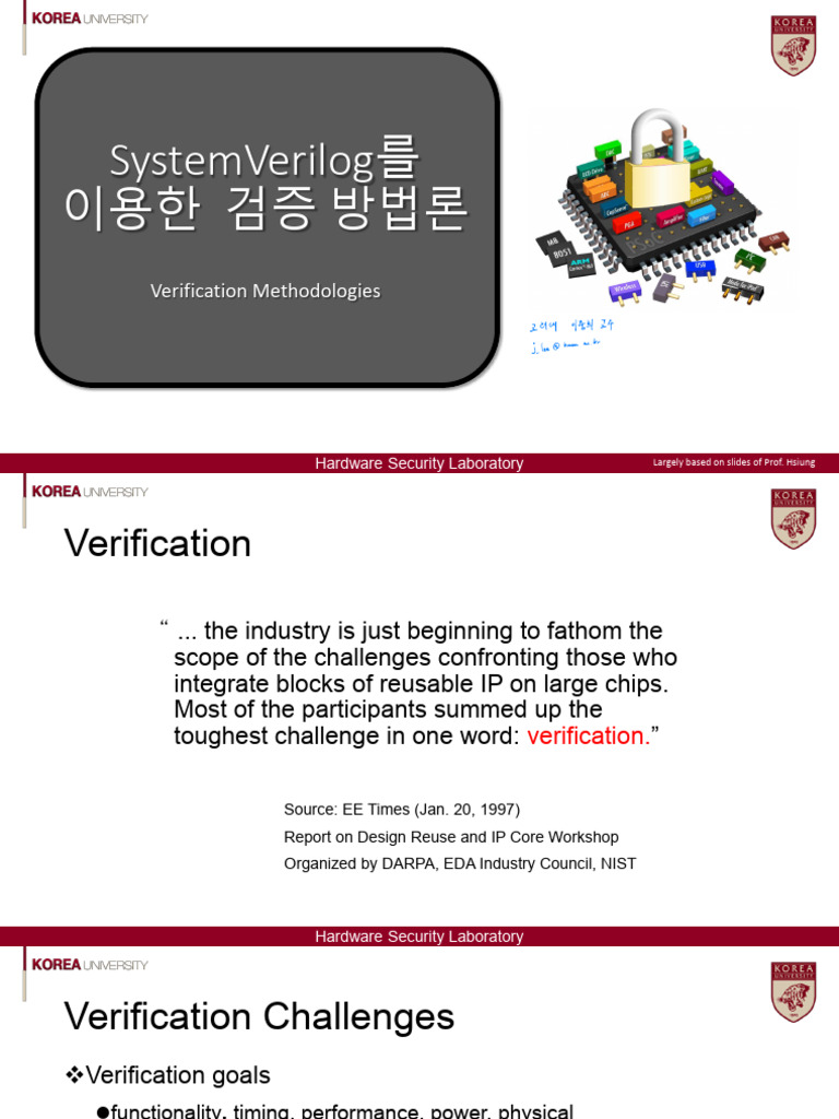 Hardware Security Lab: Verification Methods | PDF | Formal Verification ...