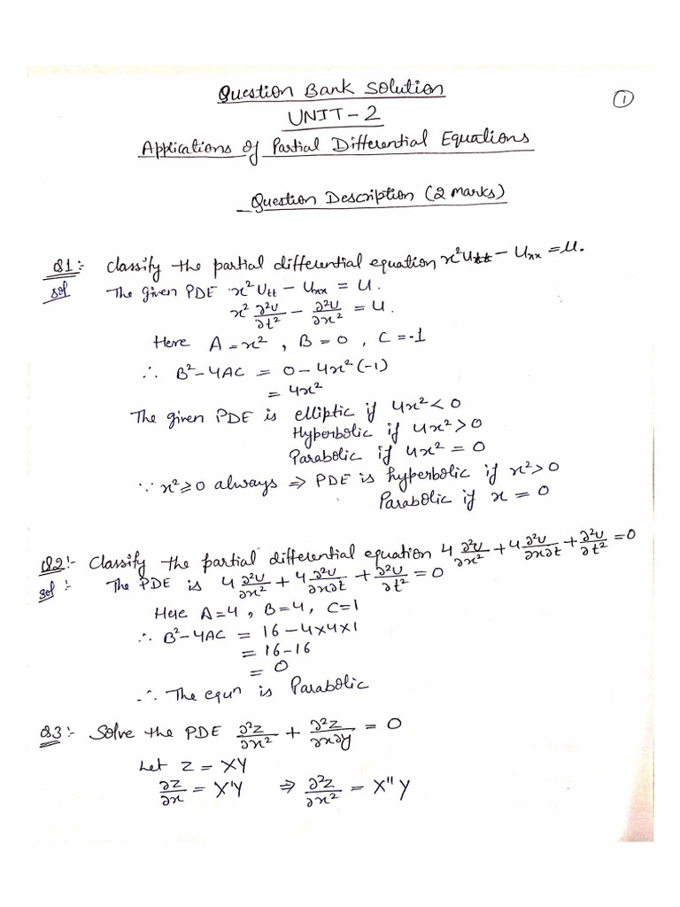 Question Bank Solution Unit 2 | PDF