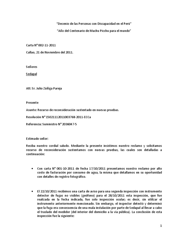 Carta a Sedapal2