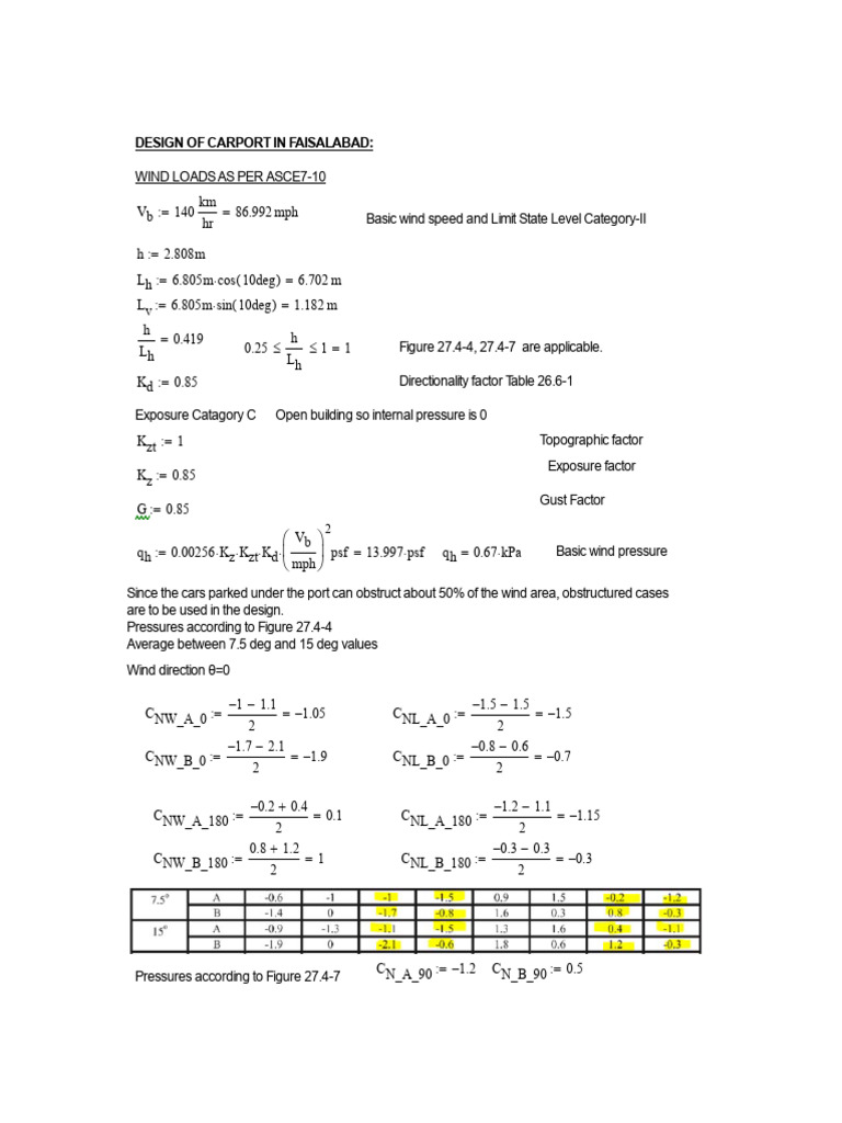 Wind Load Calculations | PDF | Wound | Meteorology