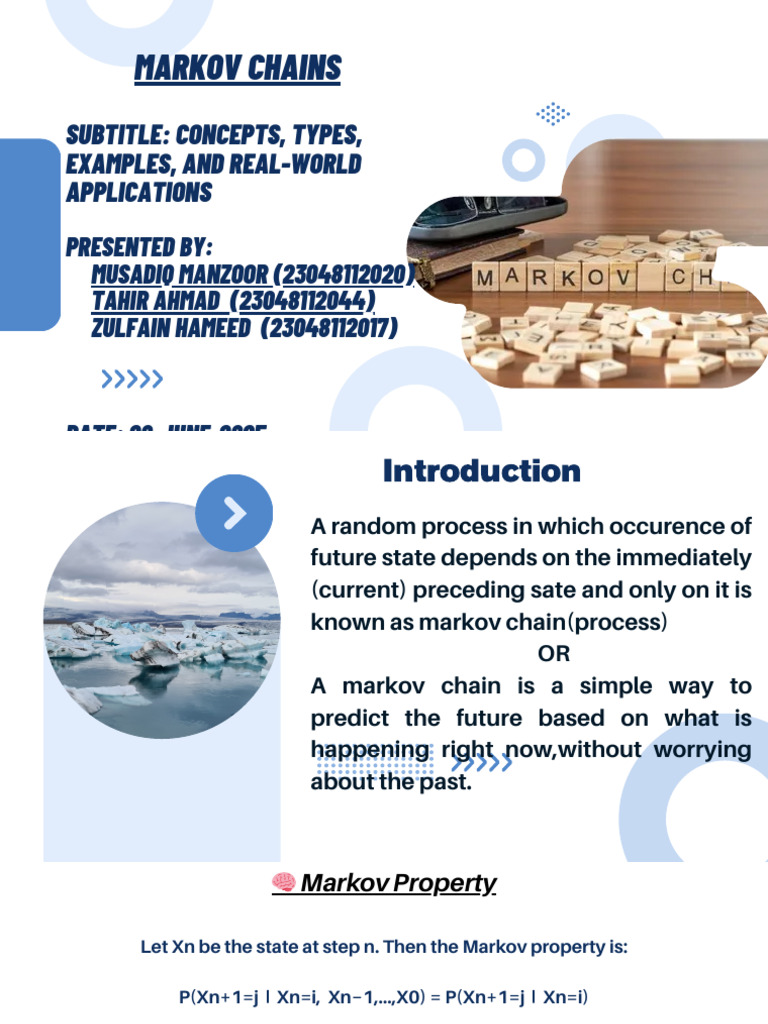 Types of Markov Chains Explained | PDF | Markov Chain | Statistical Theory