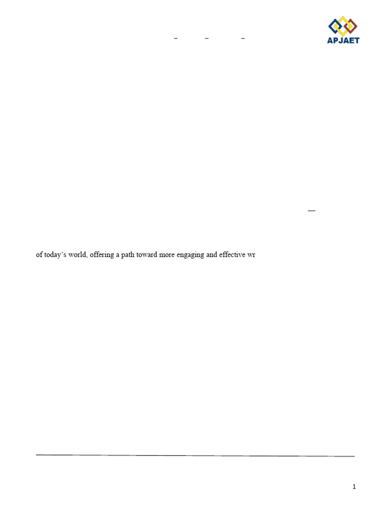 Developing Creative Writing Skills Through Technology-Based Language ...