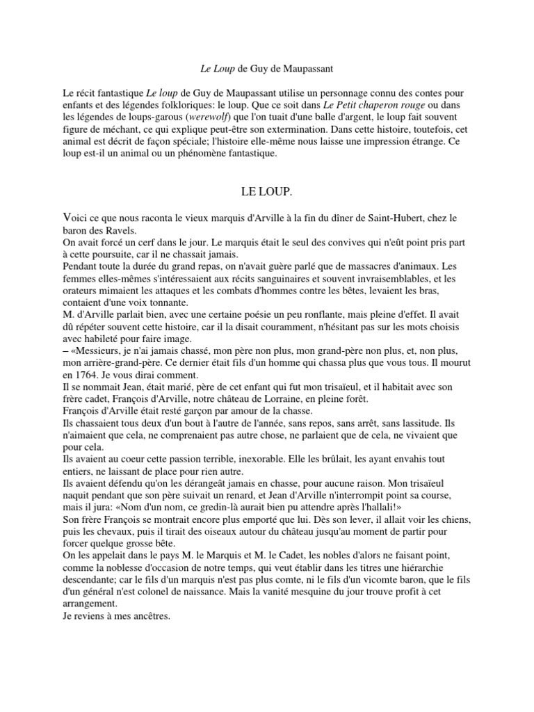 Résumé La Rempailleuse Guy De Maupassant