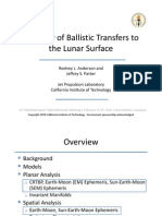 A Survey of Ballistic Transfers the Lunar Surface