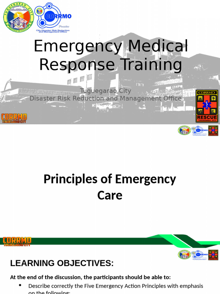 Emergency Medical Response Training Guide | PDF | Burn | Wound