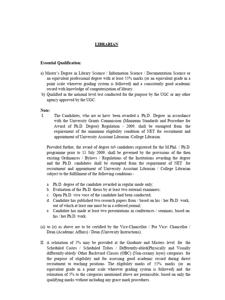 Essential Qualifications for University Roles | PDF | Doctor Of ...