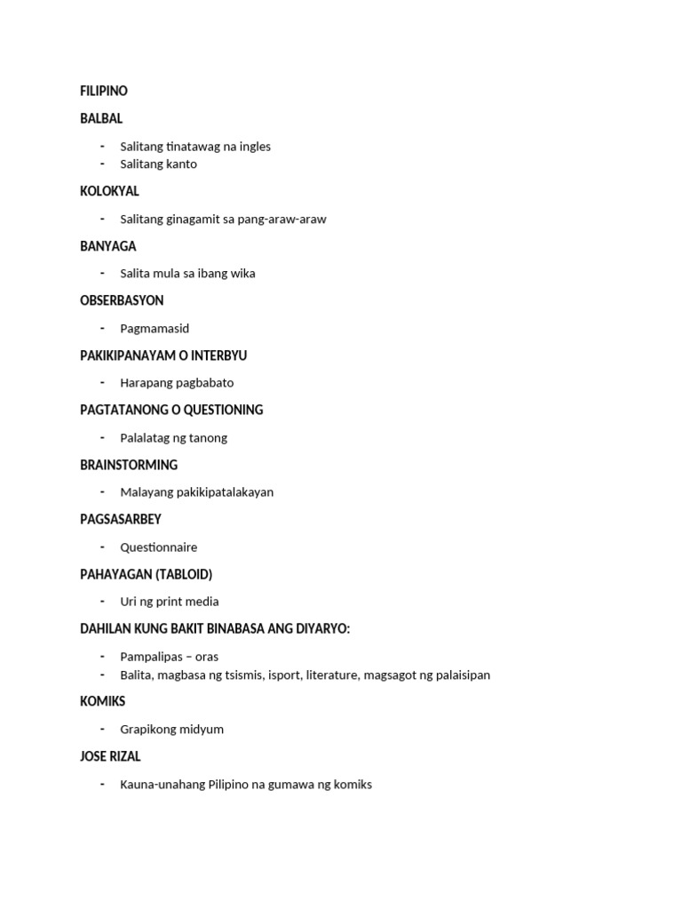 FILIPINO | PDF